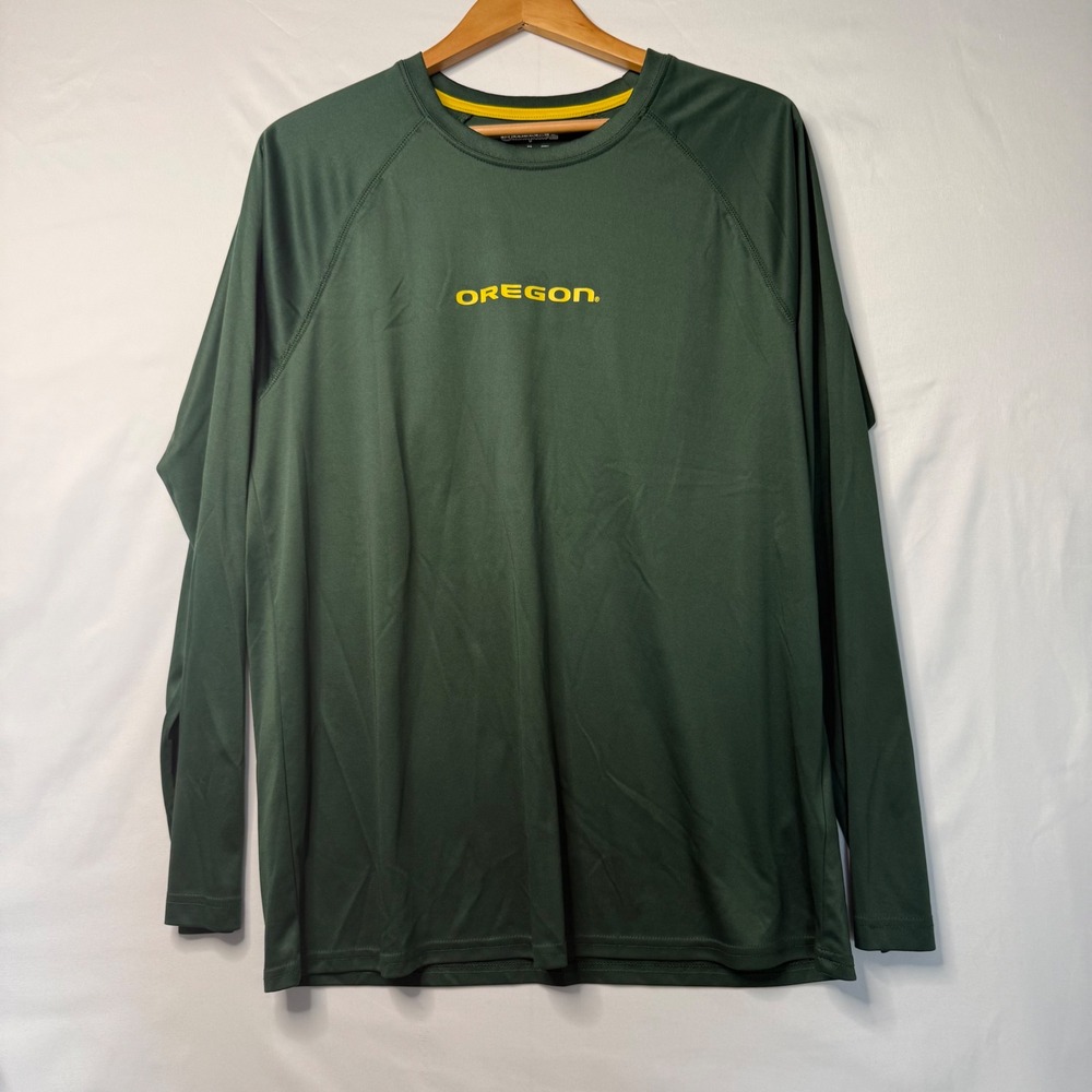 Champion Oregon Ducks Men's Large Long Sleeve Performance Shirt Athletic NCAA